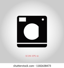 Washing machine icon, Vector EPS 10 illustration style