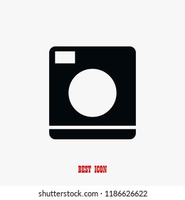 Washing machine icon, Vector EPS 10 illustration style
