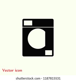 Washing machine icon, Vector EPS 10 illustration style