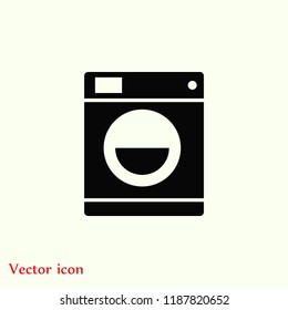 Washing machine icon, Vector EPS 10 illustration style