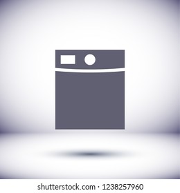 Washing machine icon. Vector  Eps 10 