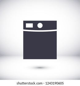 Washing machine icon. Vector  Eps 10 