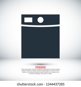 Washing machine icon. Vector  Eps 10 