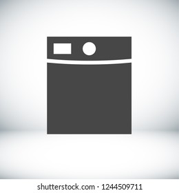 Washing machine icon. Vector  Eps 10 