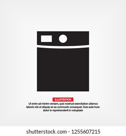 Washing machine icon. Vector  Eps 10 