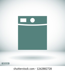 Washing machine icon. Vector  Eps 10 