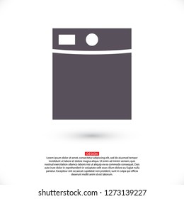 Washing machine icon. Vector  Eps 10 