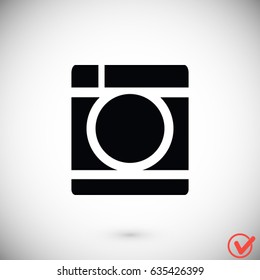 Washing machine icon, Vector EPS 10 illustration style