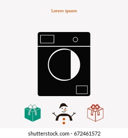 Washing machine icon, 

Vector EPS 10 illustration style