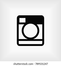 Washing machine icon, Vector EPS 10 illustration style