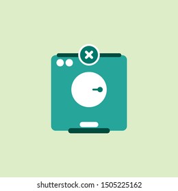 Washing machine icon vector. Flat icon illustration