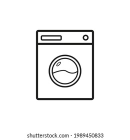 Icono de lavadora. Gráficos vectoriales