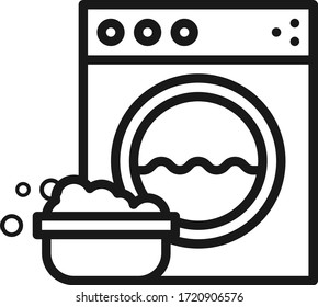 Washing machine icon vector illustration  