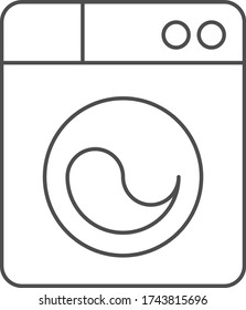 washing machine icon vector illustration flat 