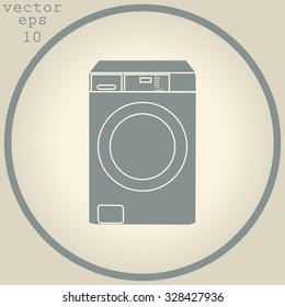 Washing machine icon , vector illustration 