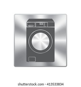 Washing machine icon, vector illustration 