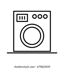 Washing machine icon. Vector illustration