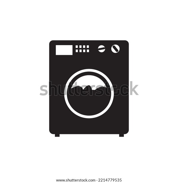washing\
machine icon vector illustration symbol\
design