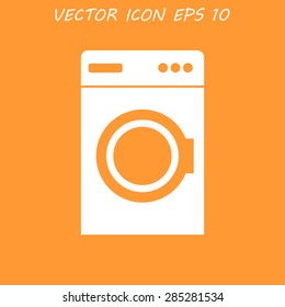 washing machine icon. Vector illustrator EPS 10