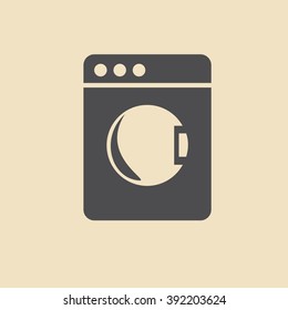 washing machine icon. Vector illustrator