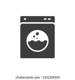 Washing machine icon vector image