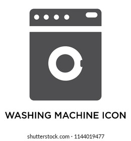 Washing machine icon vector isolated on white background for your web and mobile app design, Washing machine logo concept