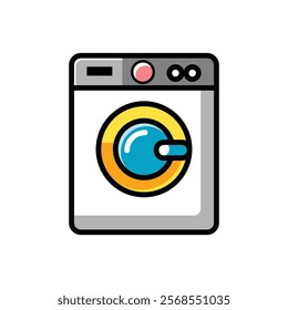 washing machine icon vector isolated on white background for your web and mobile app design, washing machine logo concept