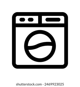 washing machine icon. vector line icon for your website, mobile, presentation, and logo design.