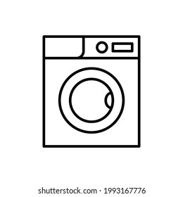 Washing machine icon vector linear style
