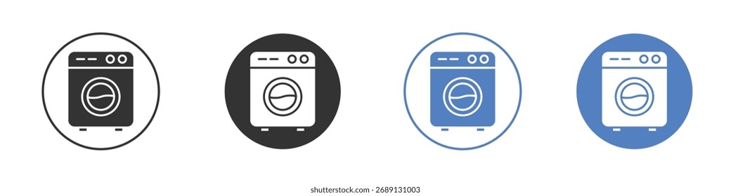 Washing machine icon vector. Logo Template illustration design