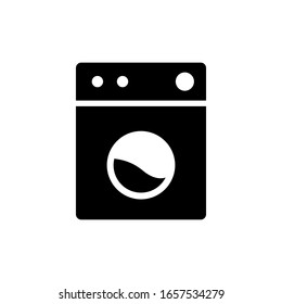 Washing machine icon vector on white background