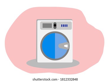 washing machine icon vector on background
