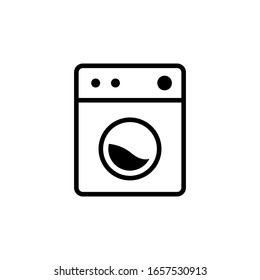 Washing machine icon vector outline style