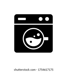 Washing machine Icon Vector Sign And Symbols
