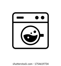 Washing machine Icon Vector Sign And Symbols
