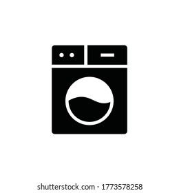 símbolo vectorial del icono de la lavadora