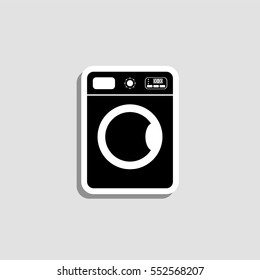 Washing machine  icon - vector  sticker