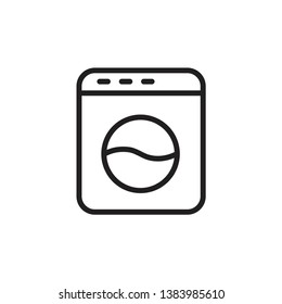 washing machine icon vector template