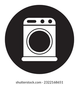washing machine icon vector template illustration logo design