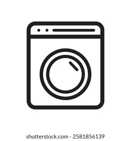 washing machine icon, washer icon, washing clothes icon, washing machine logo