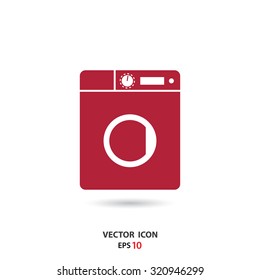 Washing machine icon for web and mobile