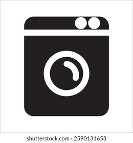 washing machine icon with white background