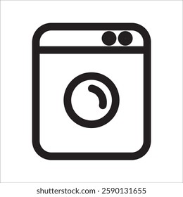 washing machine icon with white background