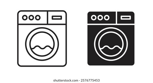 Washing machine icons pack for ui designs