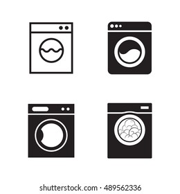 washing machine icons ser