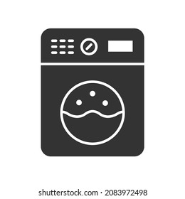 Washing machine icons set.Washing machine pack symbol vector elements for infographic web