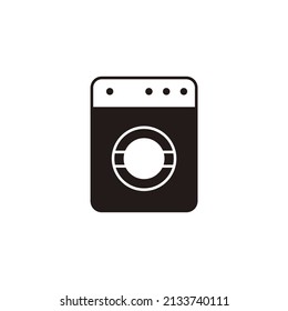washing machine icons  symbol vector elements for infographic web