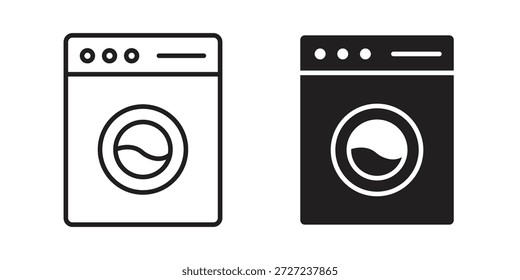 Símbolo de ícones de máquina de lavar. pacote de ilustração vetorial para aplicativos e designs