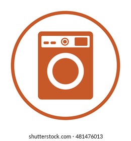 Washing machine icon,vector. Flat design.