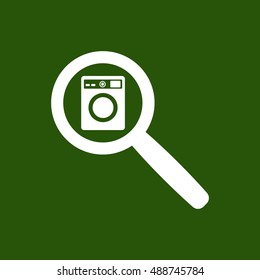 Washing machine icon,vector. Flat design.